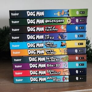 Dog Man Book Series 1-10 By Dav Pilkey Like New Condition Dog Man First 10 Books